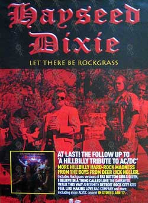 HAYSEED DIXIE - 'Let There Be Rockgrass' Album Poster - 1