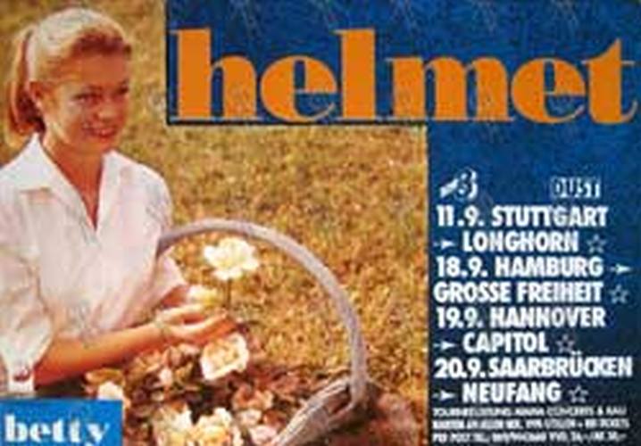 HELMET - &#39;Betty&#39; Album/1994 German Tour Poster - 1