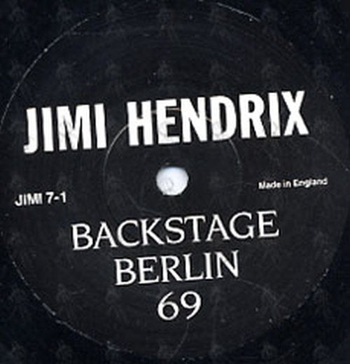 HENDRIX-- JIMI - Backstage Berlin 69 - 2