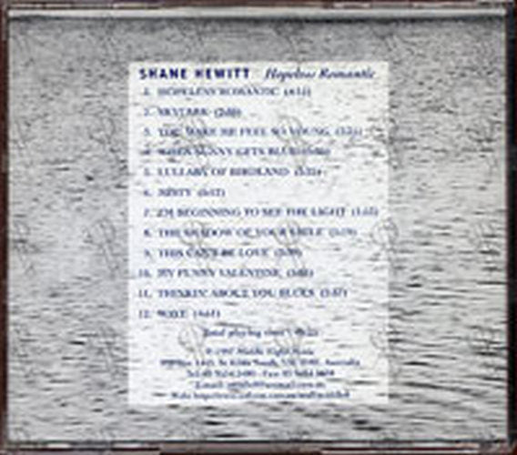 HEWITT-- SHANE - Hopeless Romantic - 2