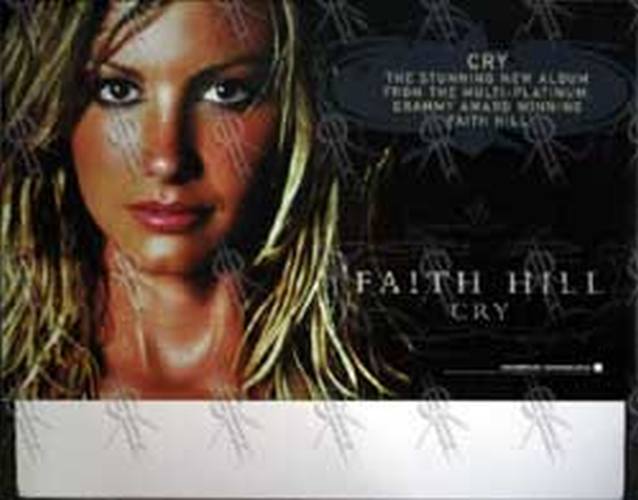 HILL-- FAITH - &#39;Cry&#39; Record Store Display Back Stand - 1
