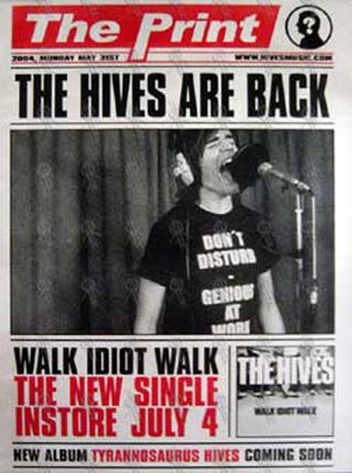 HIVES-- THE - &#39;Walk Idiot Walk&#39; Single Poster - 1