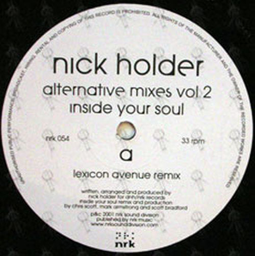 HOLDER-- NICK - Alterative Mixes Vol. 2 - 3