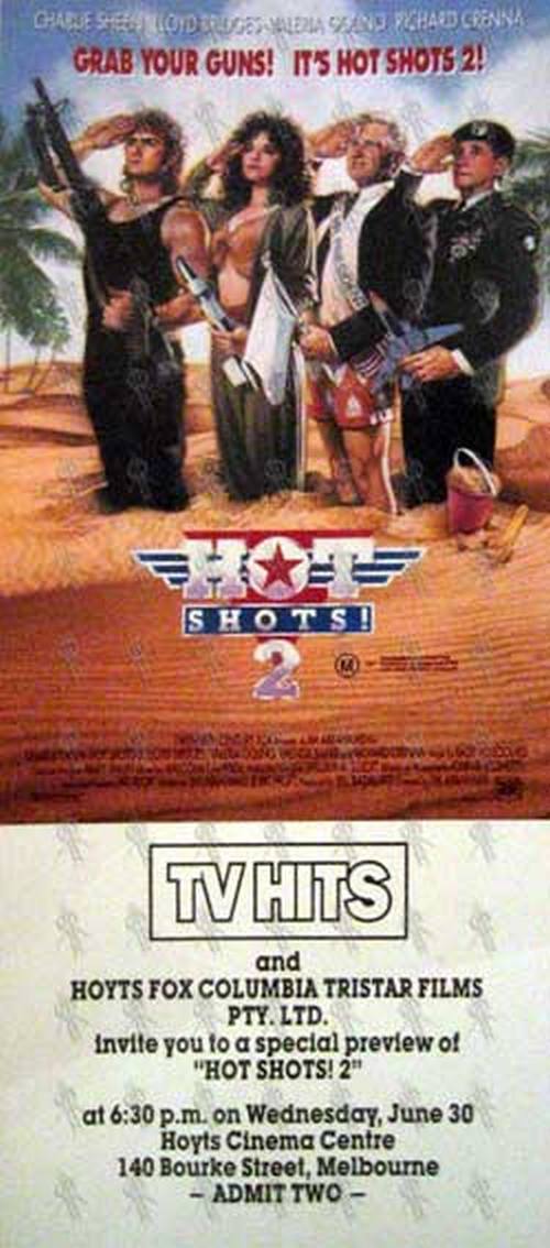 HOT SHOTS - &#39;Hot Shots 2&#39; Advanced Screening Admit 2 Flyer - 1