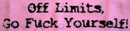 HOT WATER MUSIC - Pink 'Off Limits' Girls' Tank Top - 2