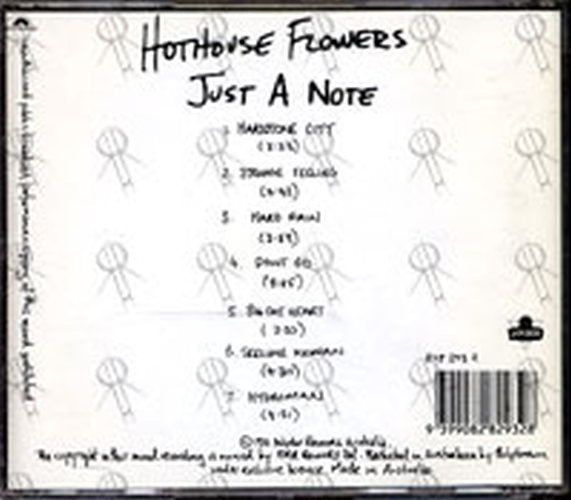 HOTHOUSE FLOWERS - Just A Note - 2