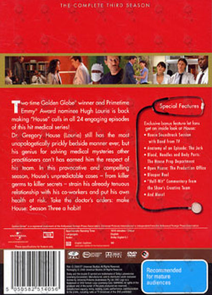 HOUSE M.D. - Season Three - 2