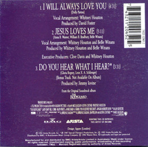 HOUSTON-- WHITNEY - I Will Always Love You - 2