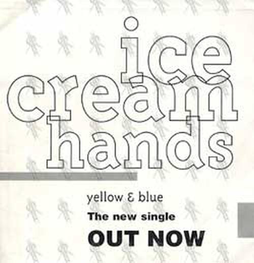 ICECREAM HANDS - &#39;Yellow And Blue&#39; Single Sticker - 2