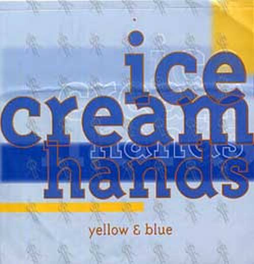 ICECREAM HANDS - 'Yellow And Blue' Single Sticker - 1