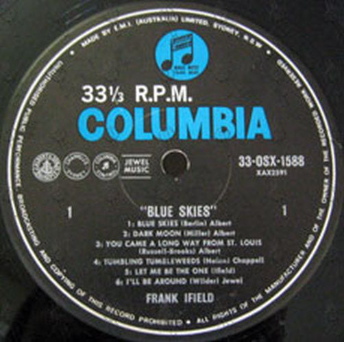 IFIELD-- FRANK - Blue Skies - 3