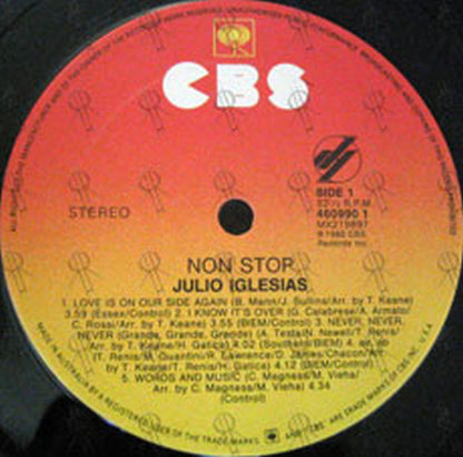 IGLESIAS-- JULIO - Non Stop - 3