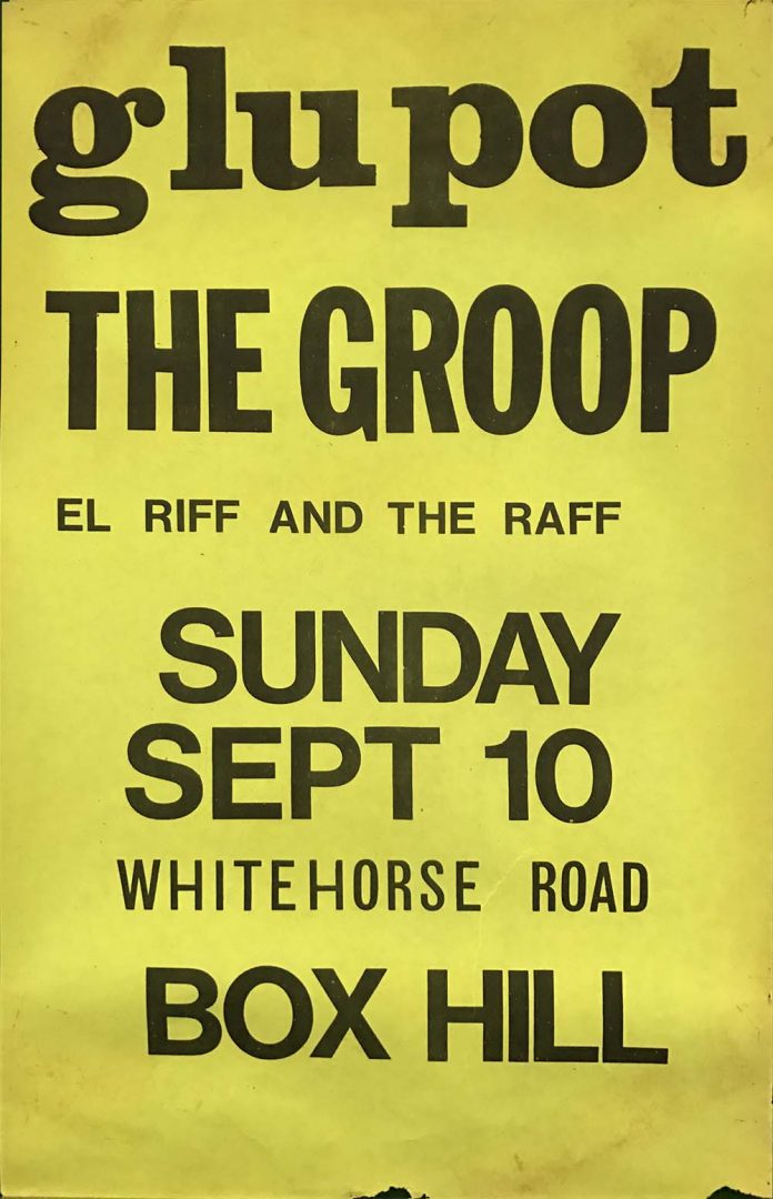 Glu Pot, Box Hill Town Hall, Melbourne, 10th September 1967 Show Poster