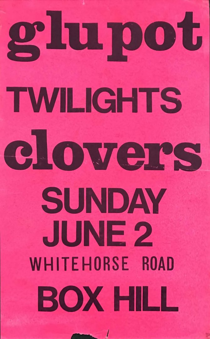 Glu Pot, Box Hill Town Hall, Melbourne, 2nd June 1967 Pink Show Poster