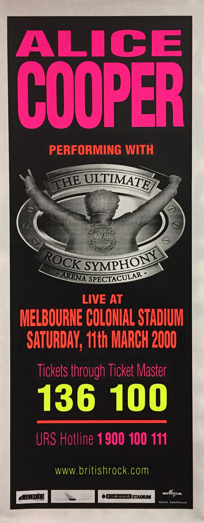 Alice Cooper Ultimate Rock Symphony Pole Poster