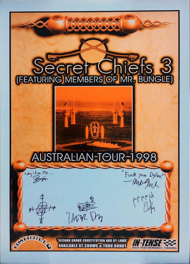 Australia 1998 Tour Promo Poster