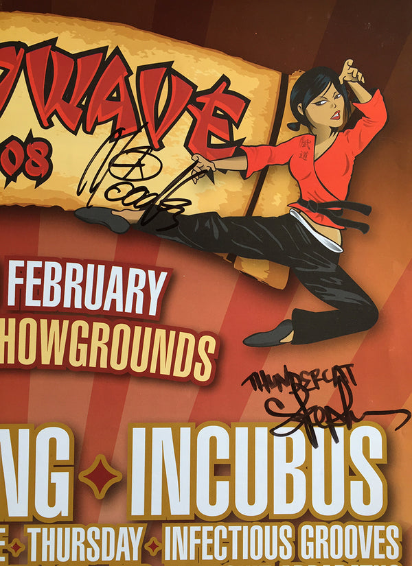 Soundwave 2008 Autographed Tour Poster - Rare Records Au