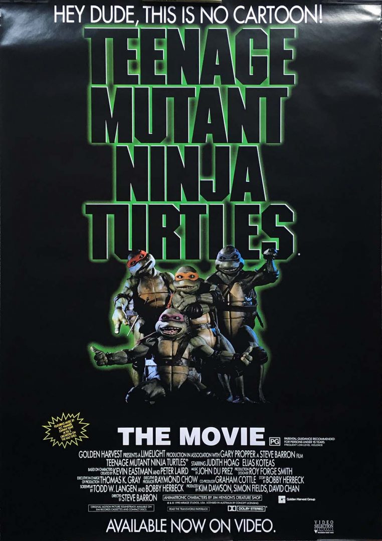 Teenage Mutant Ninja Turtles Video Release Poster