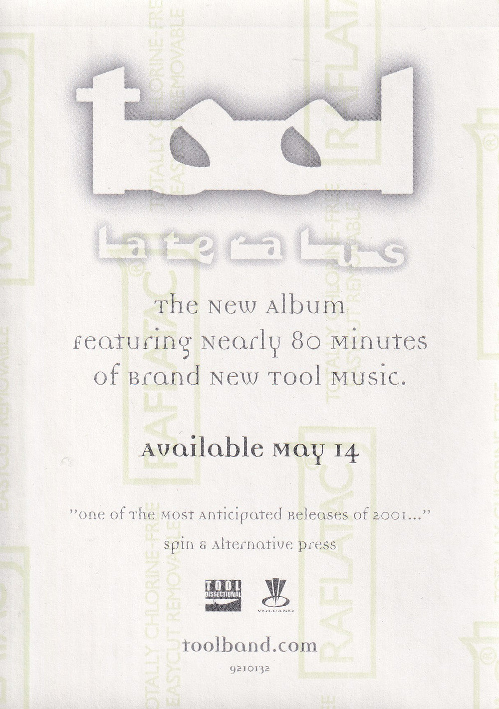 &#39;Lateralus&#39; Album Sticker