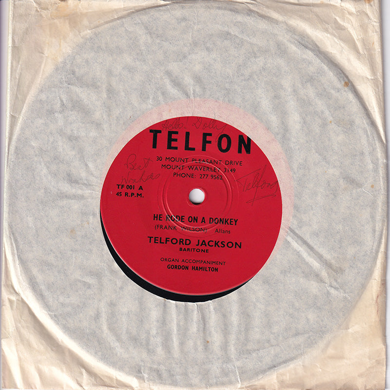 He Rode On A Donkey - Rare Records Au