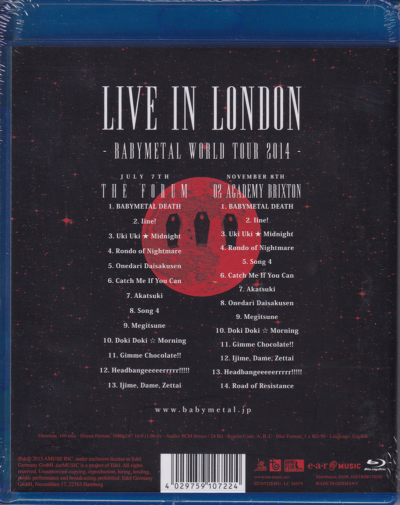 Live In London -Babymetal World Tour 2014-
