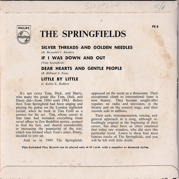 Silver Threads And Golden Needles - Rare Records Au