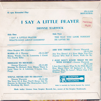 I Say A Little Prayer