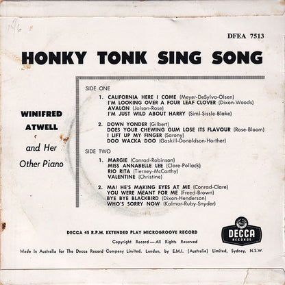Honky Tonk Sing Song