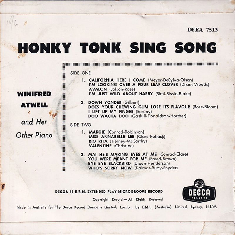 Honky Tonk Sing Song