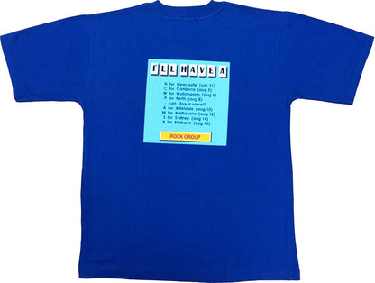 Wheel Of Fortune Design 1999 Oz Tour Royal Blue T-Shirt