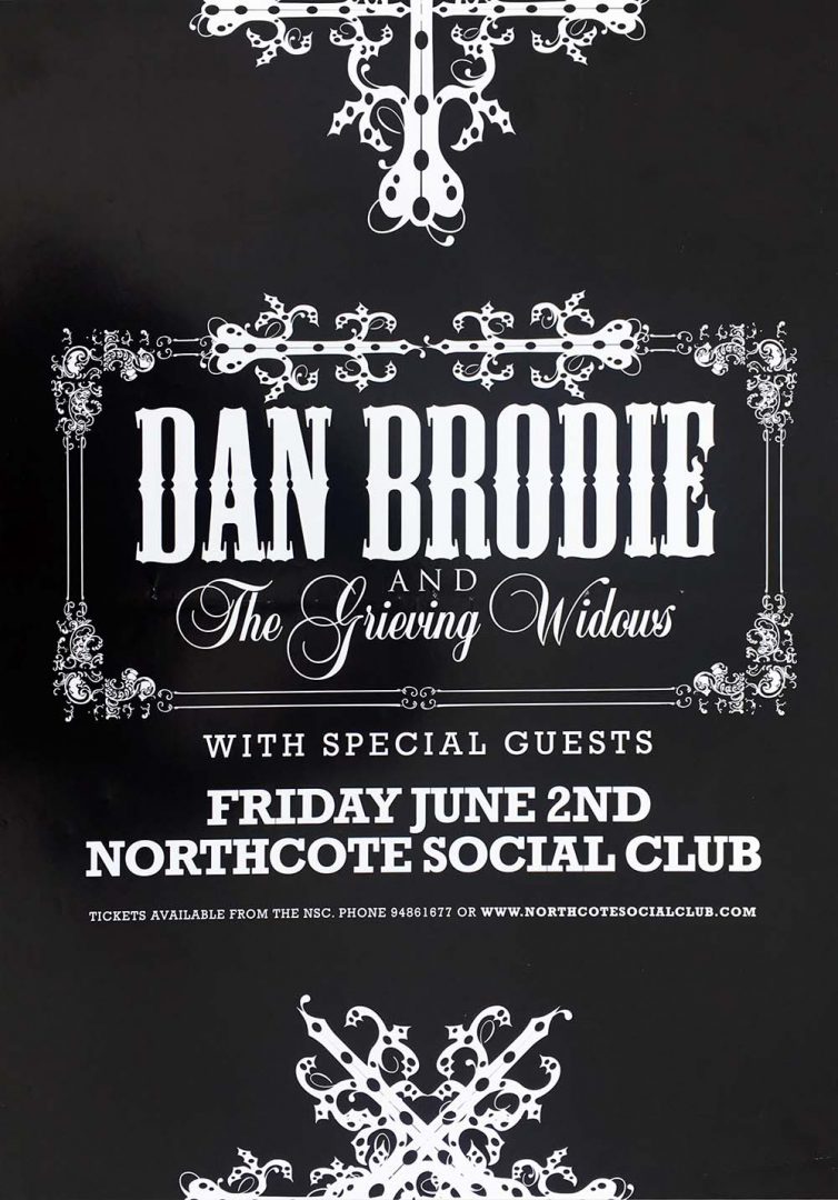 Northcote Social Club 2nd June 2006 Show Promo Poster