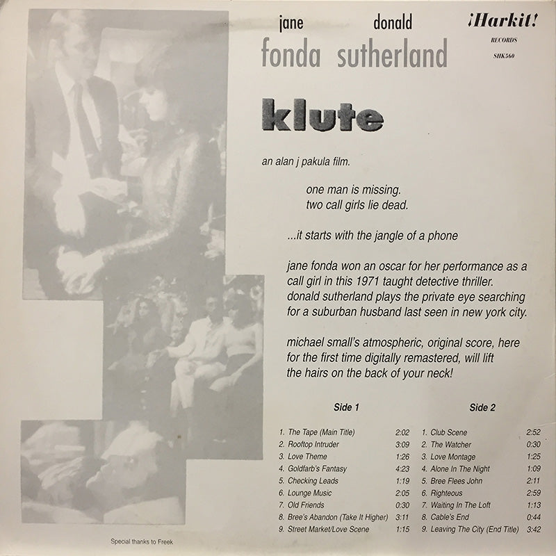 Klute (Original Soundtrack Score)