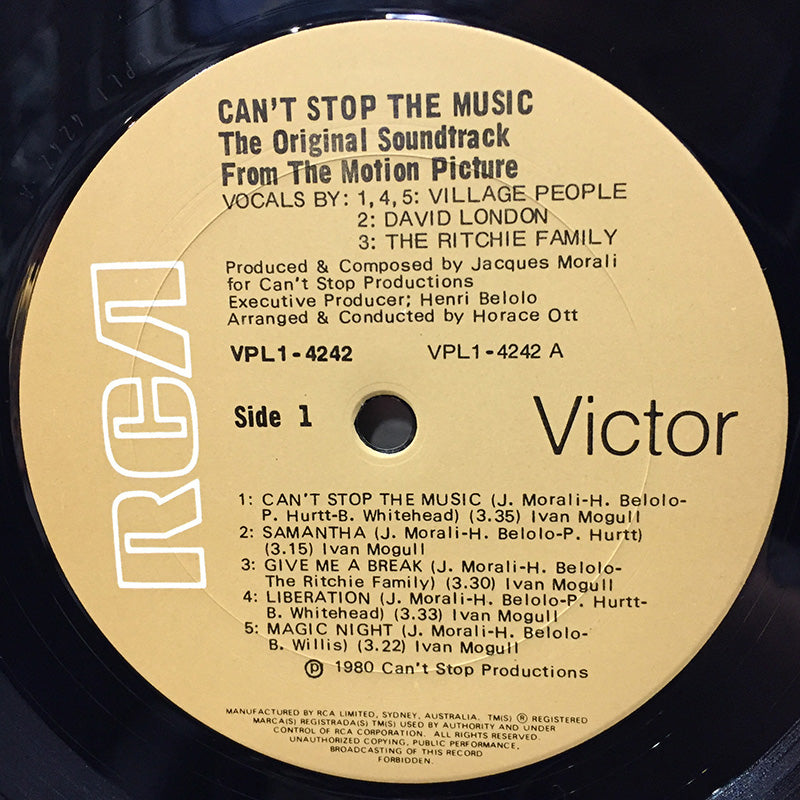 Can't Stop The Music - The Original Soundtrack Album
