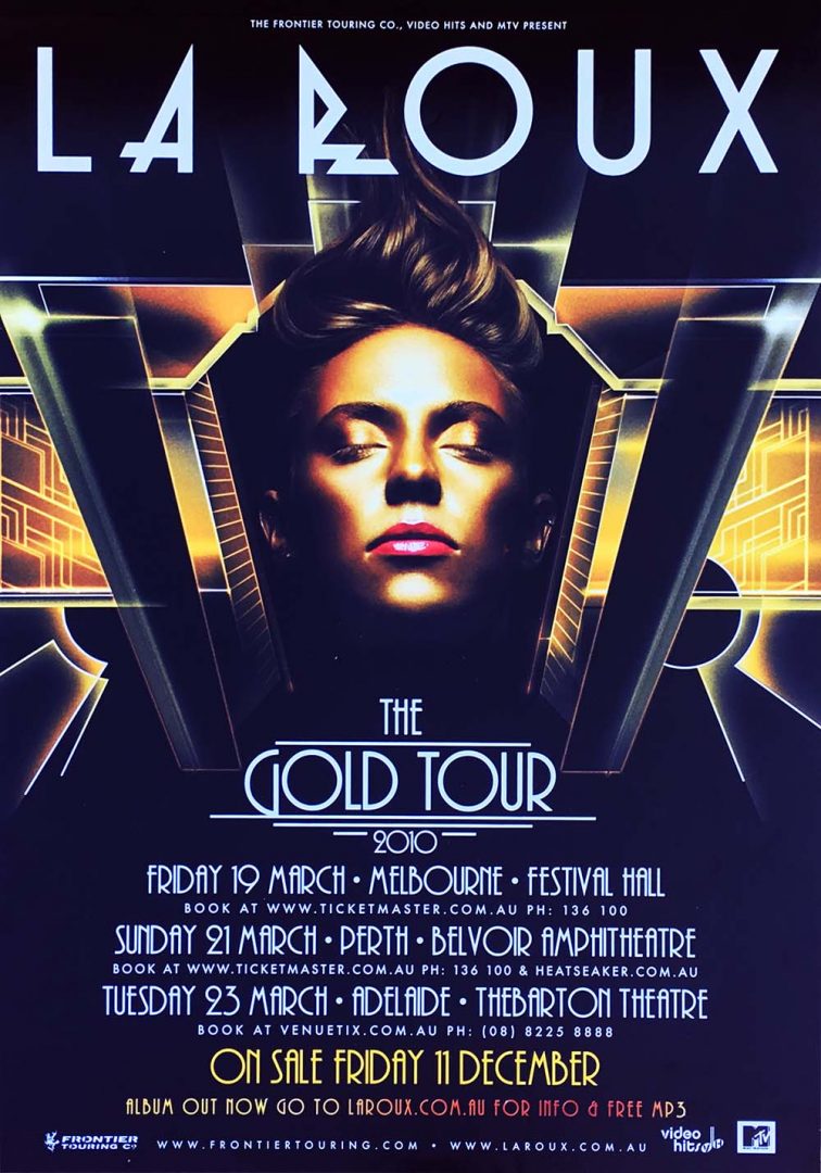 2010 Gold Australian Tour Poster