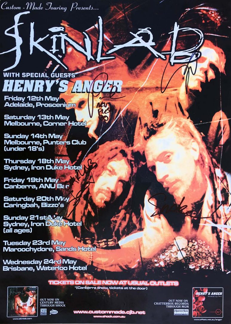 2000 Australian Tour Poster