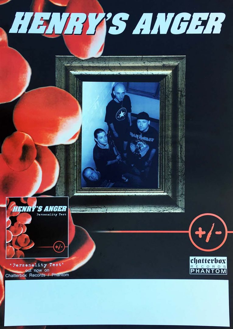 Personality Test Album Promo / Blank Gig Poster – Rare Records