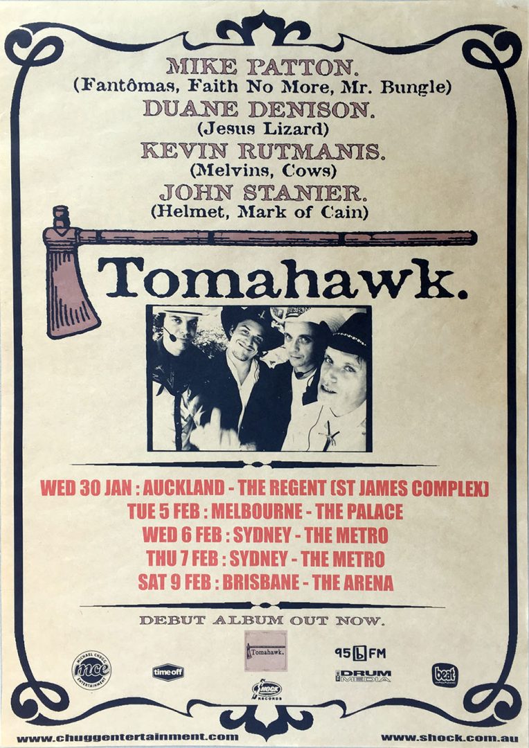 Australia 2002 Tour Poster