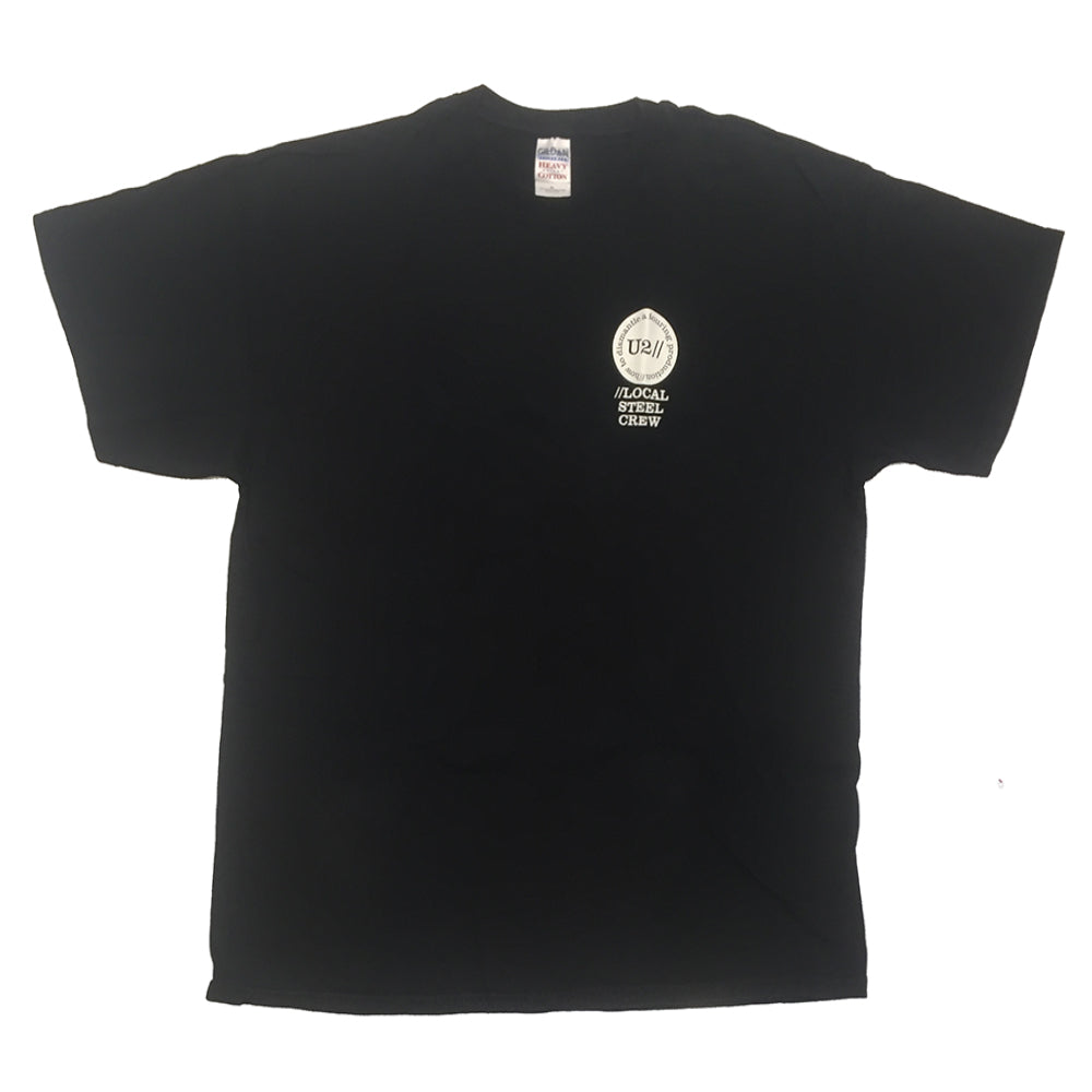 Black &#39;Local Steel Crew&#39; T-Shirt