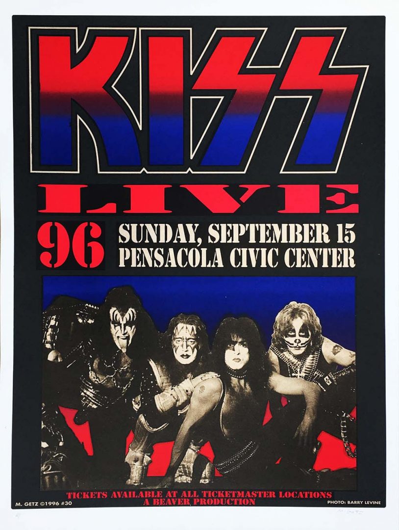 Pensacola Civic Center, Florida, 15th September 1996 Show Poster