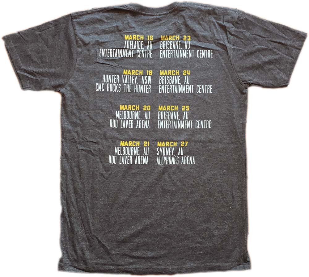 Dark Grey 2012 Australian Tour T-Shirt