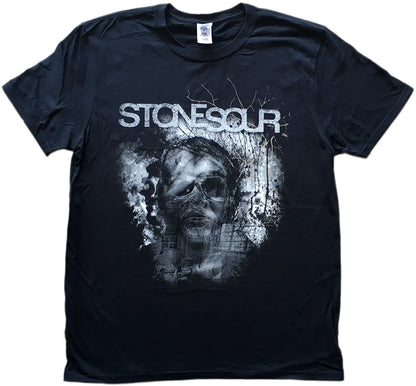 2012 House Of Gold & Bones Australian Tour Portrait Design Black T-Shirt
