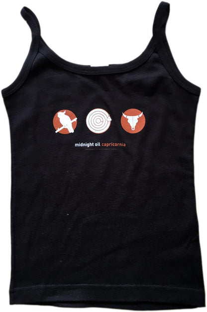 Capricornia Girls Black Singlet