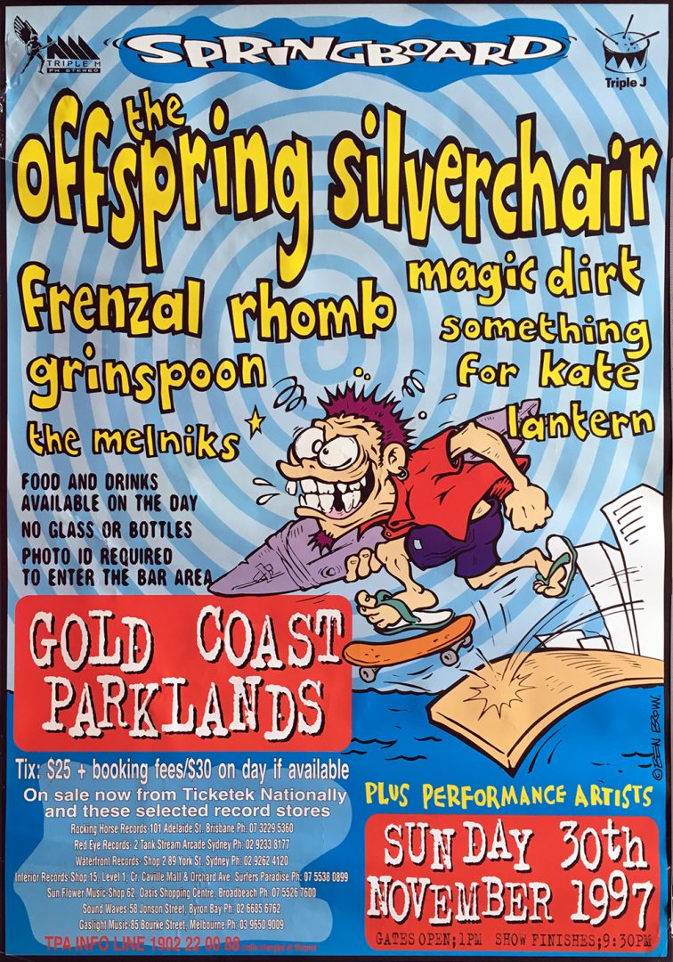 Springboard Festival 1997 Gold Coast Large Poster