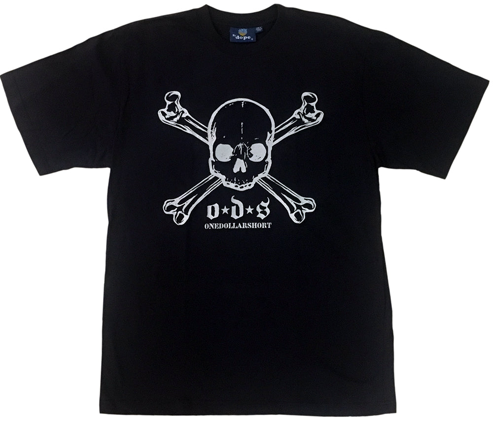 Skull And Crossbones Logo Navy T-Shirt