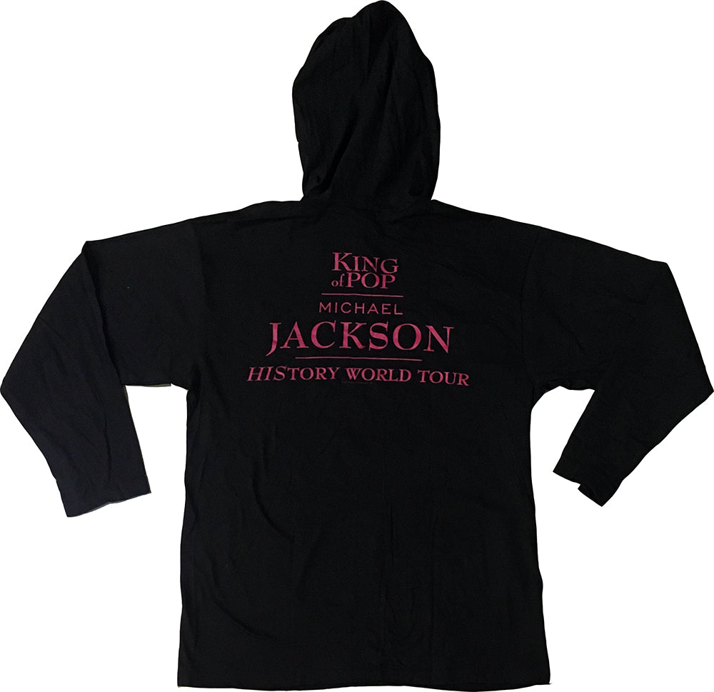 HIStory World Tour 1996 Australia Black Long-Sleeved Hooded T-Shirt