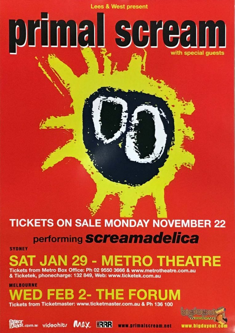 2011 Big Day Out Sideshows Australian Tour Poster