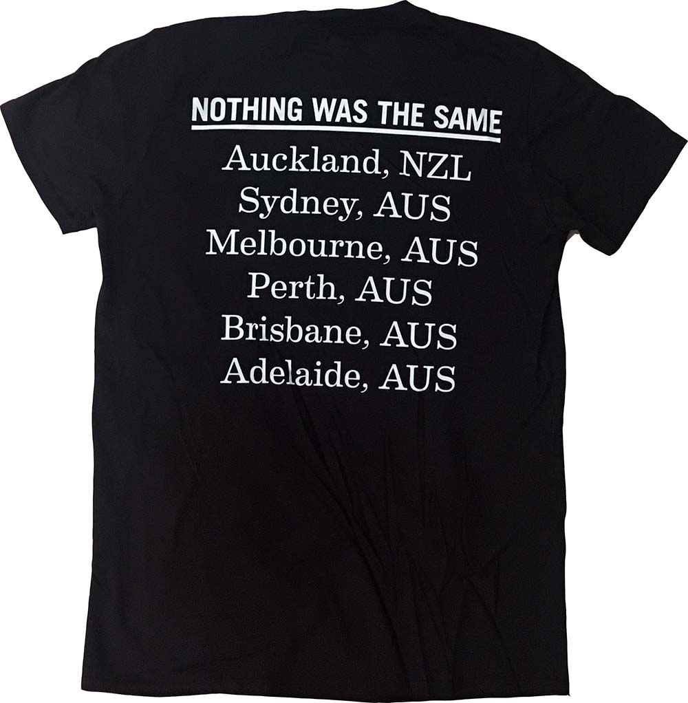 Portrait Design 2015 Nothing Was The Same Aus/NZ Tour Black T-Shirt