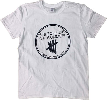 Derping Since 2011 Design "There's No Place Like Home" 2014 Aus Tour White T-Shirt
