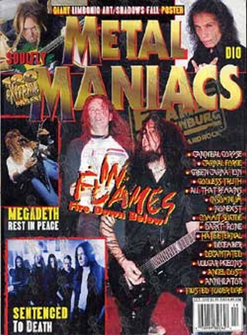 IN FLAMES - 'Metal Maniacs' - October 2002 - 1