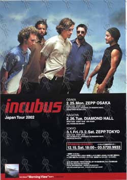 INCUBUS - Feb/Mar 2002 Tour Mini-Poster Flyer - 1